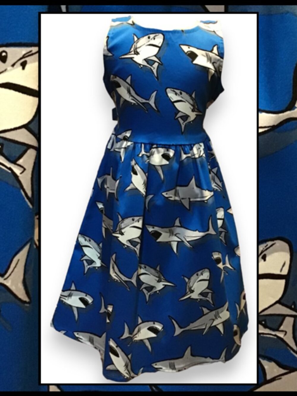 Kids Shark Print Dress